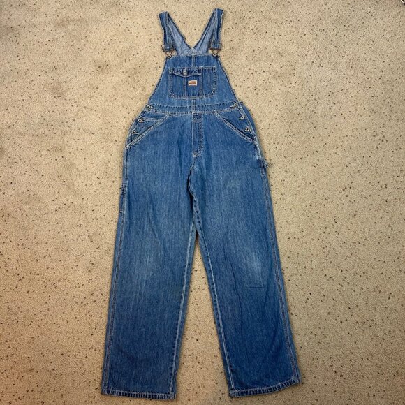 Y2K 2000 Old Navy Denim Overalls Carpenter Straight Leg Size Medium Women's - Picture 1 of 7